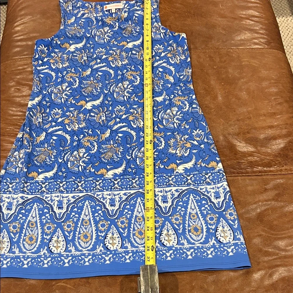 Jude Connally Blue Floral Paisley Sleeveless Shift Dress - Picture 6 of 6